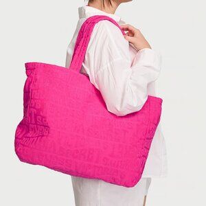 Victoria's Secret, large pink tote bag, EUC, like new.